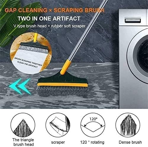 2 In 1 Floor Cleaning Brush Bathroom Tile Windows Floor Cleaning Brush With 120° Rotatable Head – Multipurpose Bathroom