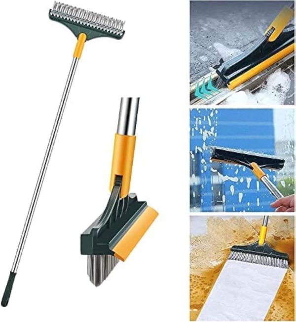 2 In 1 Floor Cleaning Brush Bathroom Tile Windows Floor Cleaning Brush With 120° Rotatable Head – Multipurpose Bathroom