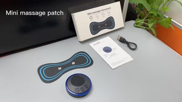 Portable Ems Mini Electric Massager Patch – Muscle Pain Relief For Neck, Back, Arms & Full Body